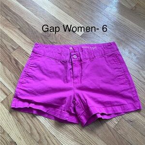 GAP Bright Pink Women's Chino Shorts